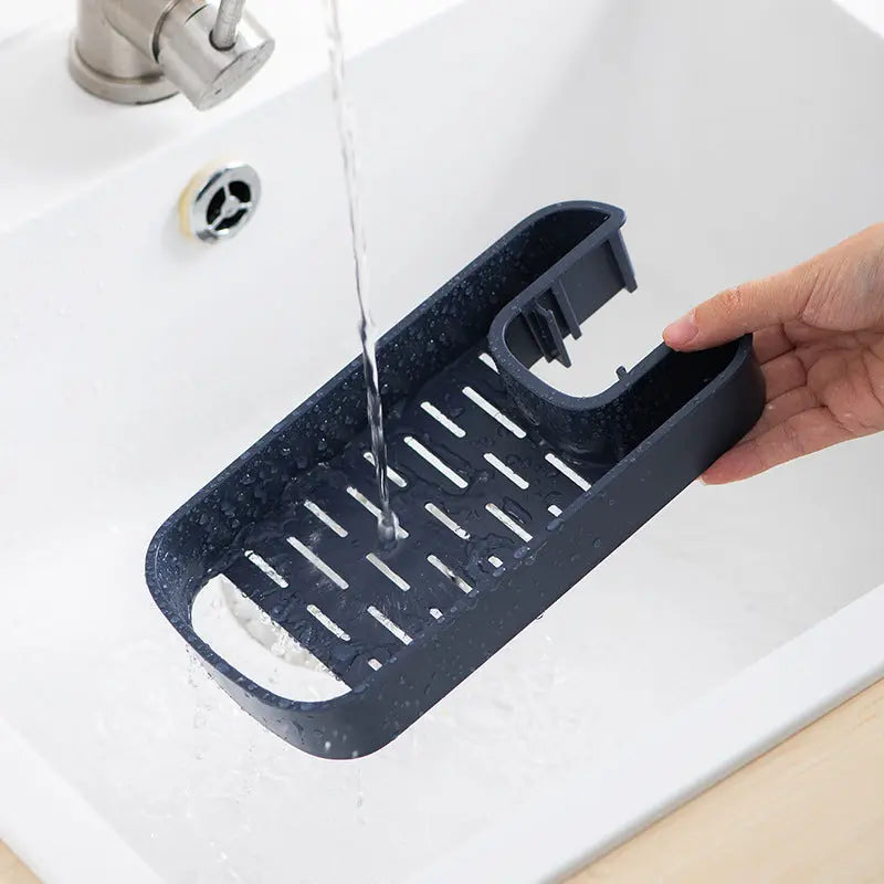 Sink Shelf Soap Sponge Drain Rack Storage - Kitchen Outlet Store Home