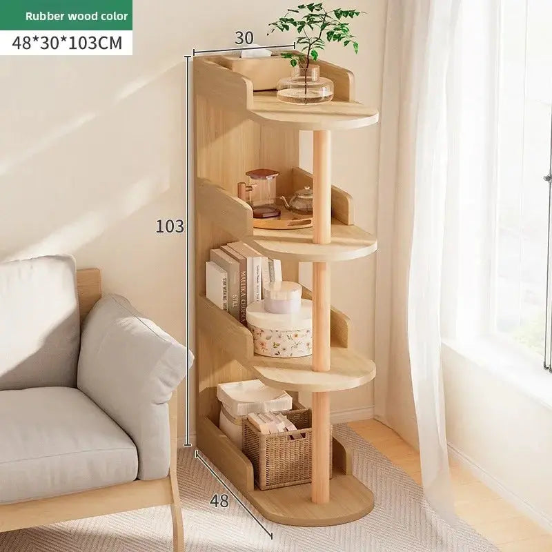 Bedroom bedside clip gap storage shelf storage cabinet small bookshelf floor rack Kitchen Outlet Store Home