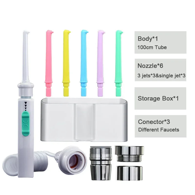 Dental Water Flosser Faucet Oral Irrigator Floss Dental