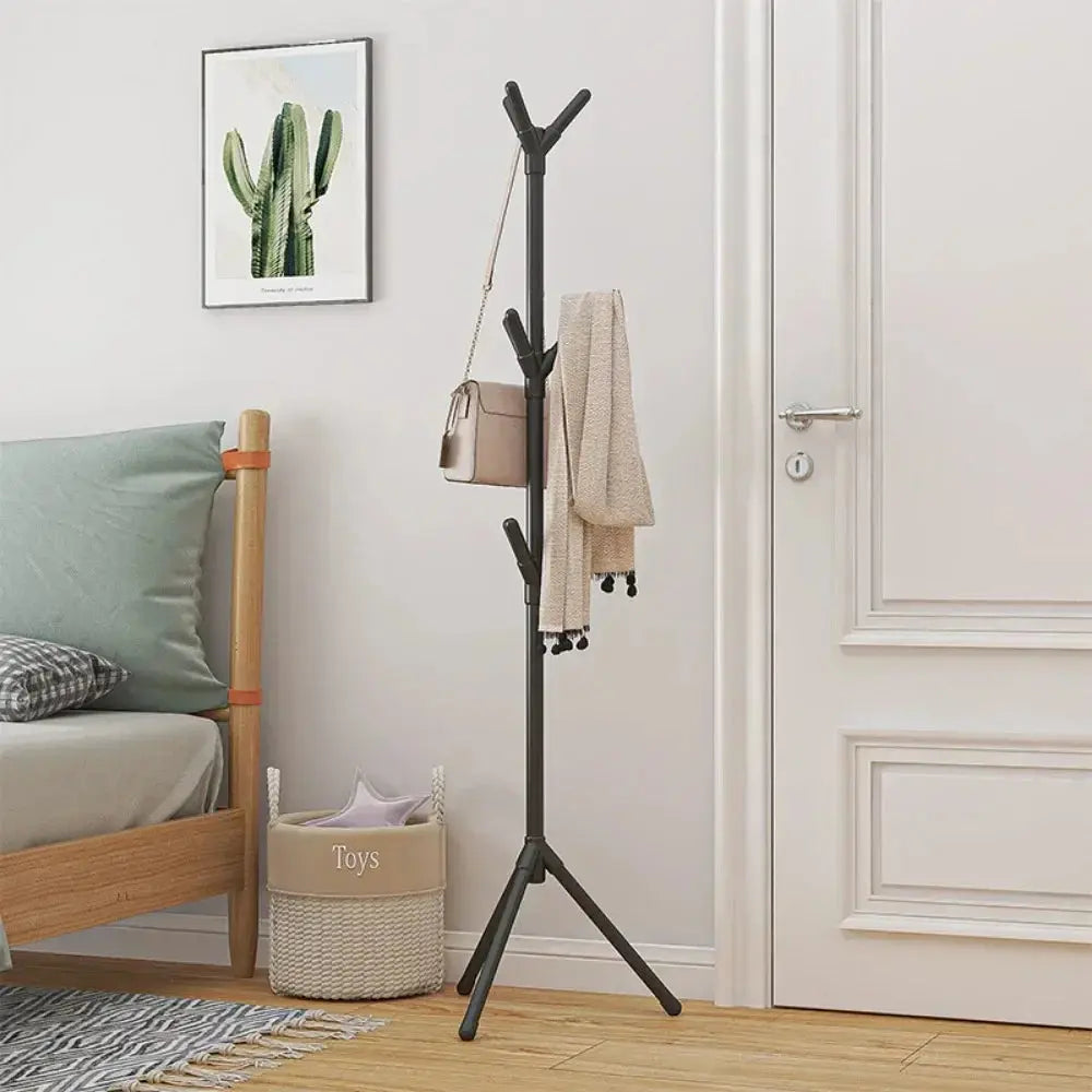 Clothes and Hats Rack Floor To Floor Bedroom Coat Hook Bedroom Vertical Tree Branch Shape Holder Hat Scarf Handbag Storage Hange Kitchen Outlet Store Home