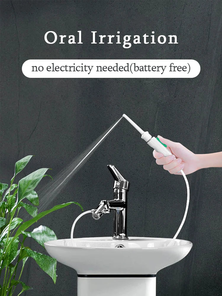 Dental Water Flosser Faucet Oral Irrigator Floss Dental