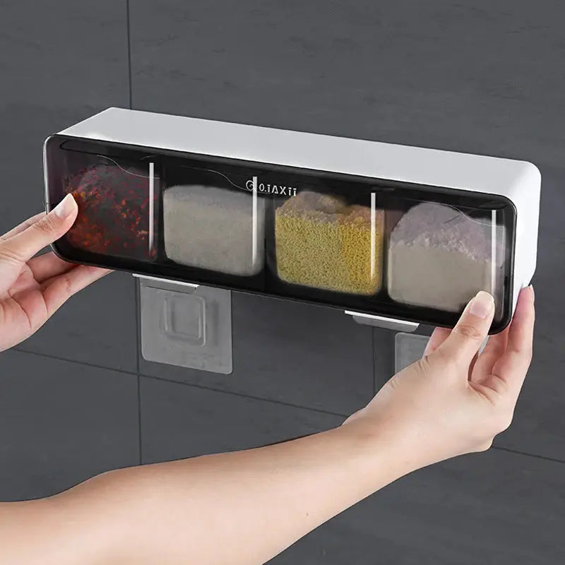 Wall-mounted Seasoning Box Rack - Kitchen Outlet Store Home