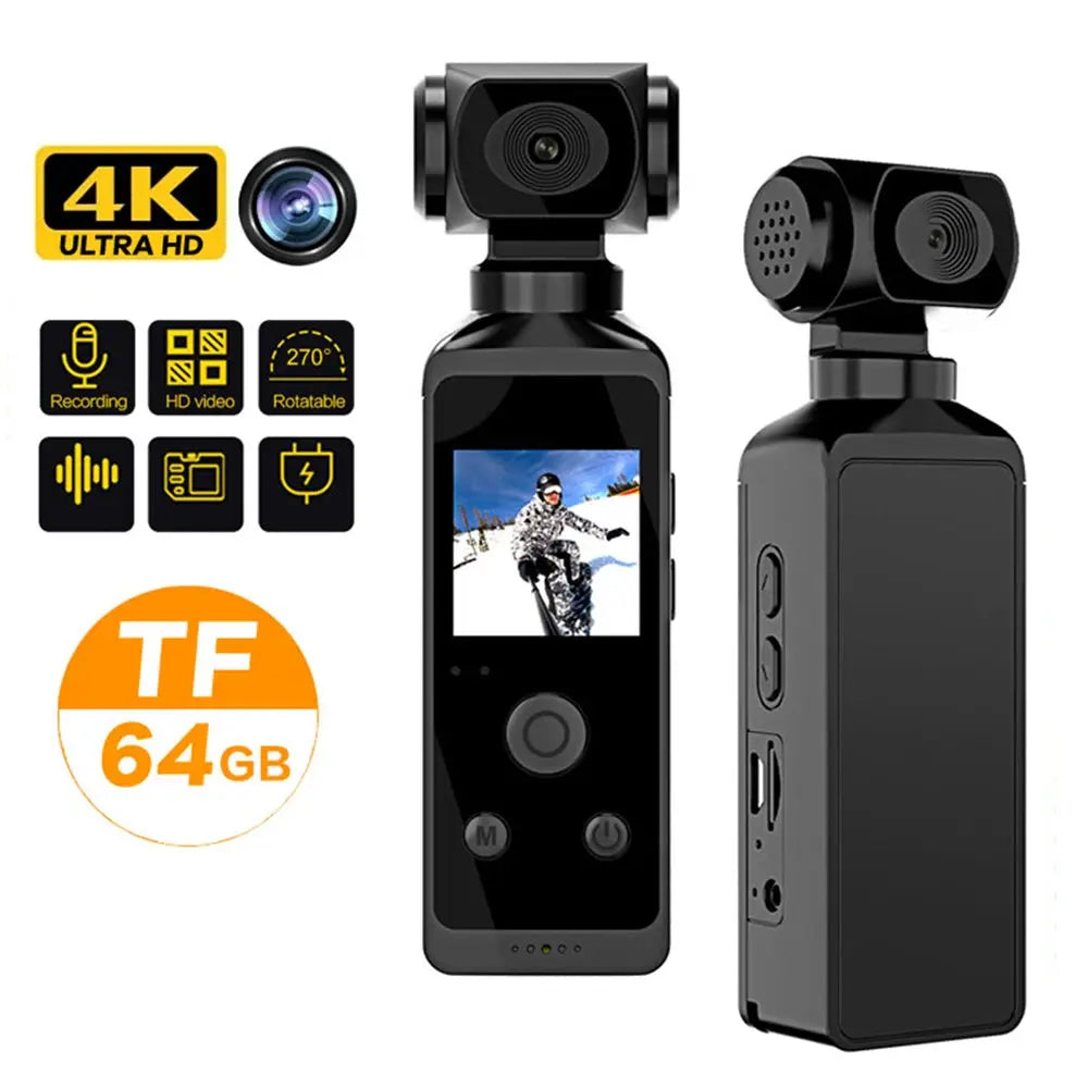 1080P 4K WiFi Full HD Camera 270 Rotatable Mini Camcorders Outdoor Sports - Kitchen Outlet Store Home