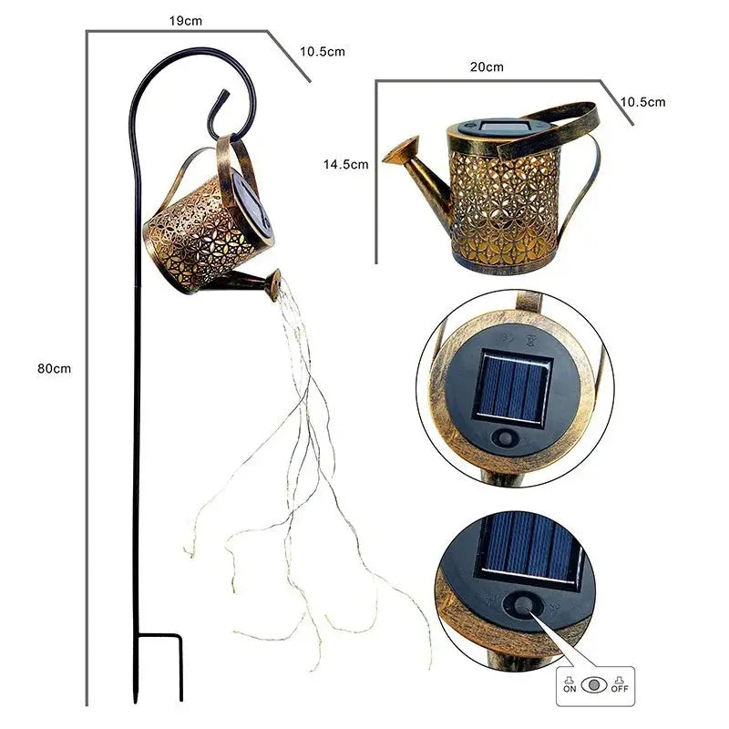 Solar Watering Can Garden Lights - Kitchen Outlet Store Home