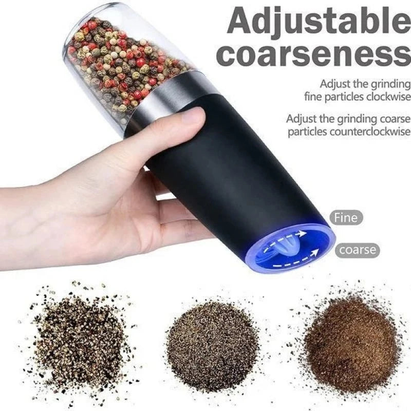 Automatic Electric Salt and Pepper Grinder Set