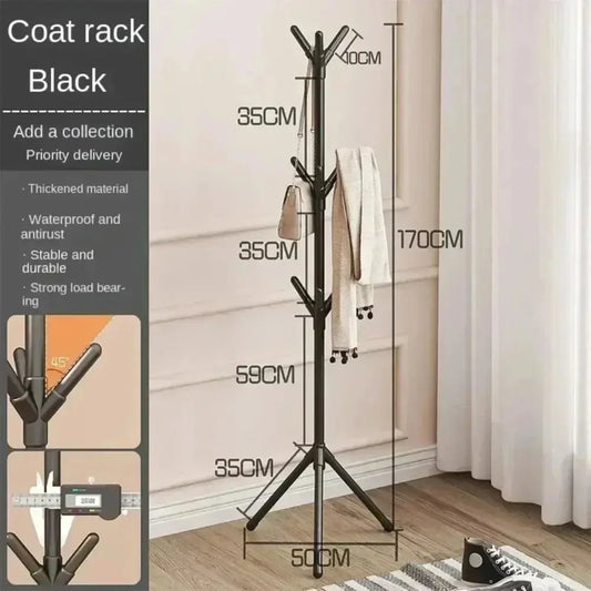 Clothes and Hats Rack Floor To Floor Bedroom Coat Hook Bedroom Vertical Tree Branch Shape Holder Hat Scarf Handbag Storage Hange Kitchen Outlet Store Home