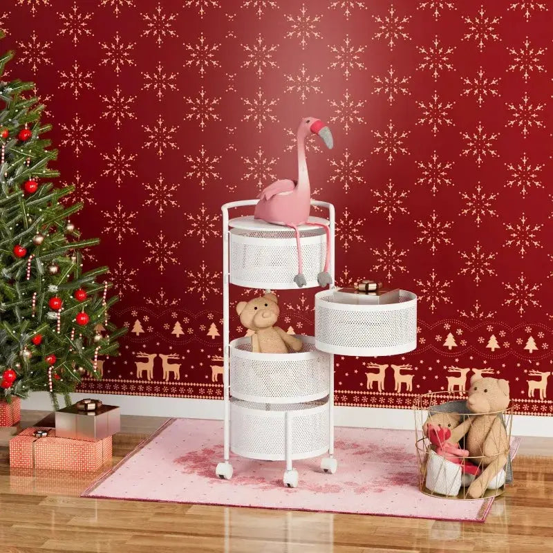 Rotating Kitchen Storage Basket Rack - Kitchen Outlet Store Home