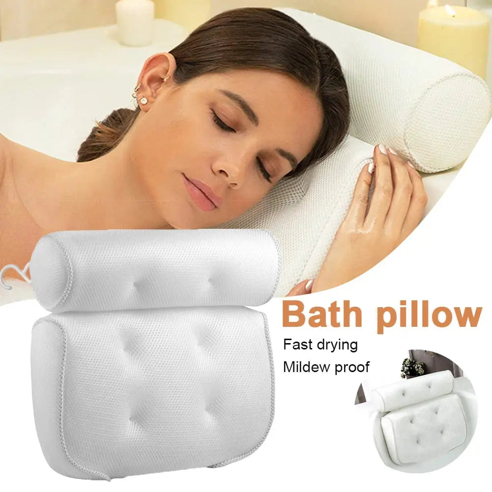 Bathtub Pillow with Suction Cups - Kitchen Outlet Store Home