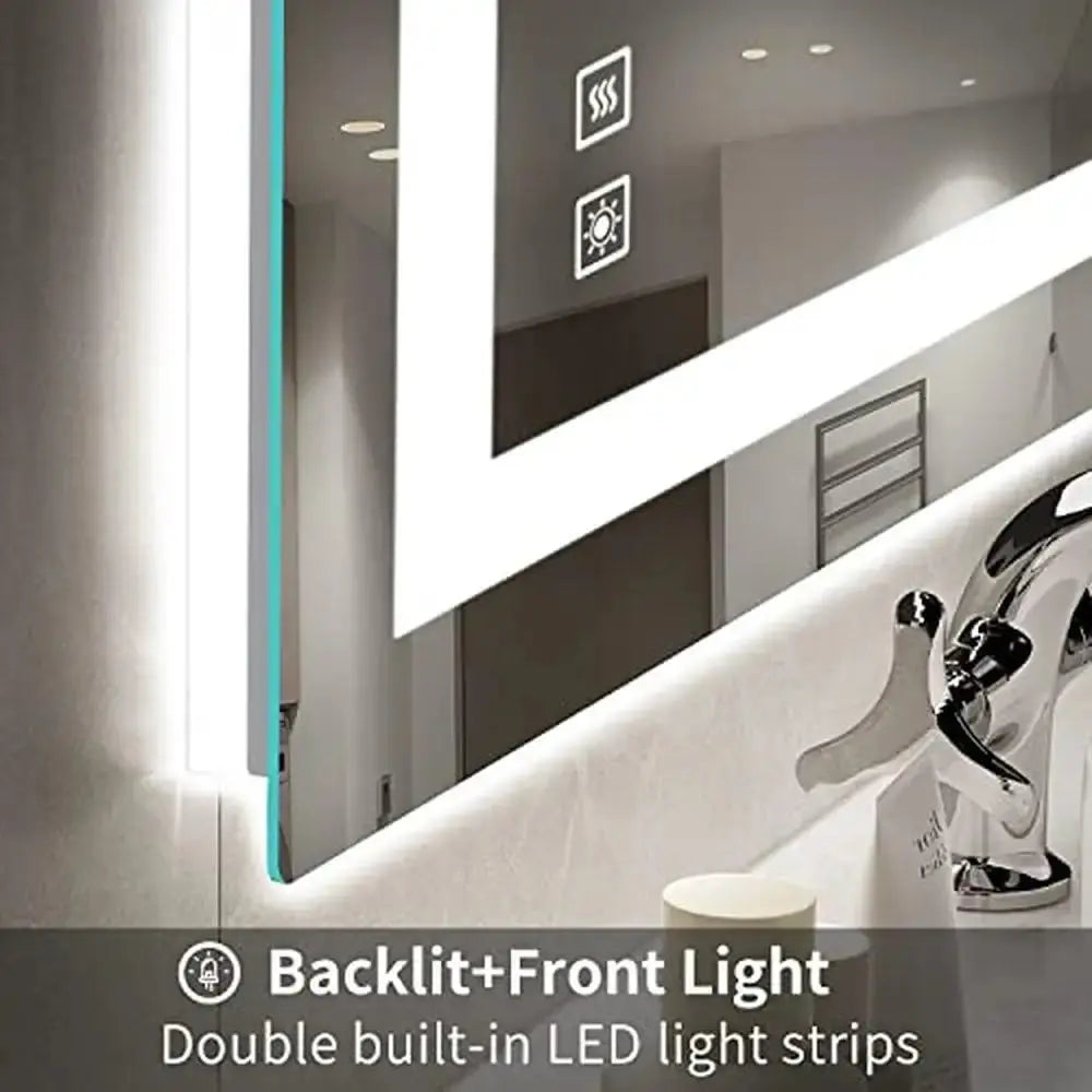Backlit Front Lighted Bathroom Mirror - Kitchen Outlet Store Home