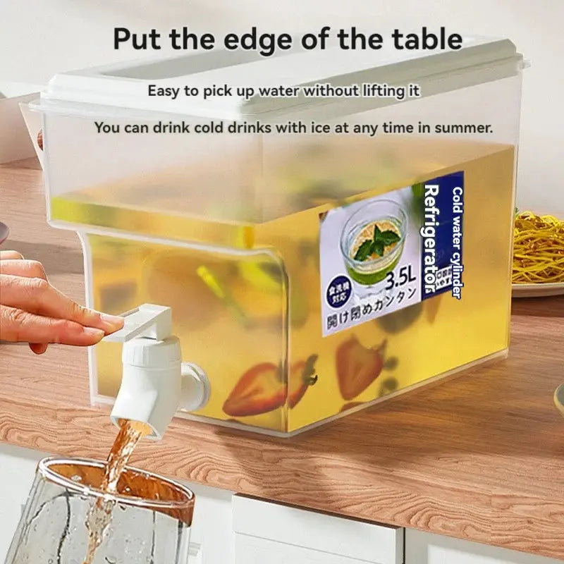 3/4L Water Kettle with Faucet Beverage Dispenser Cold Juice Lemon Drinks - Kitchen Outlet Store Home