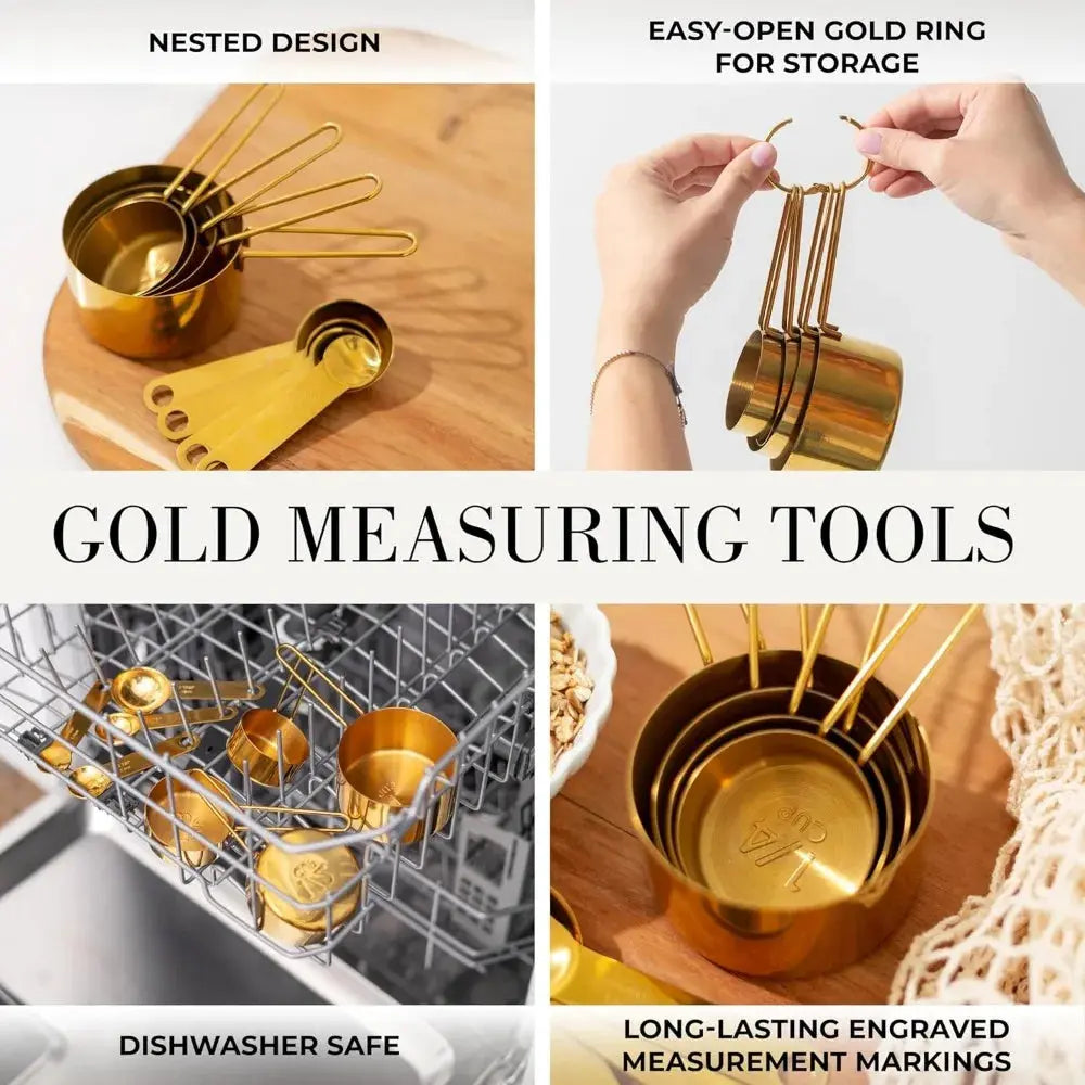 Black and Gold Kitchen Utensils Set - Kitchen Outlet Store Home