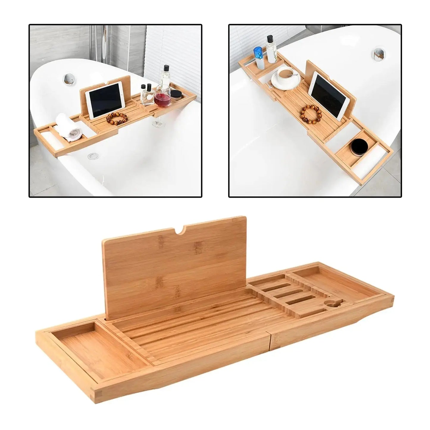 Expandable Luxury Wooden Bathtub Tray - Kitchen Outlet Store Home