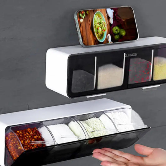 Wall-mounted Seasoning Box Rack - Kitchen Outlet Store Home