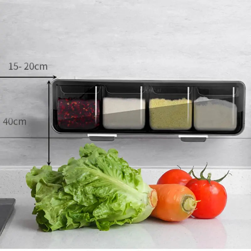 Wall-mounted Seasoning Box Rack - Kitchen Outlet Store Home