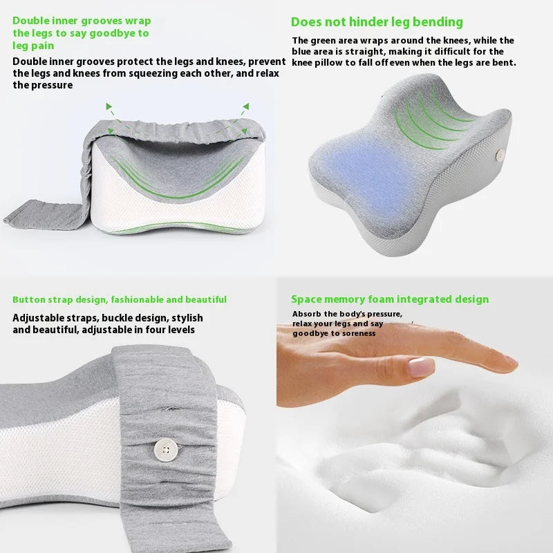 Foot Pillow Strap Adjustable Side Sleeping Knee Leg Pillow