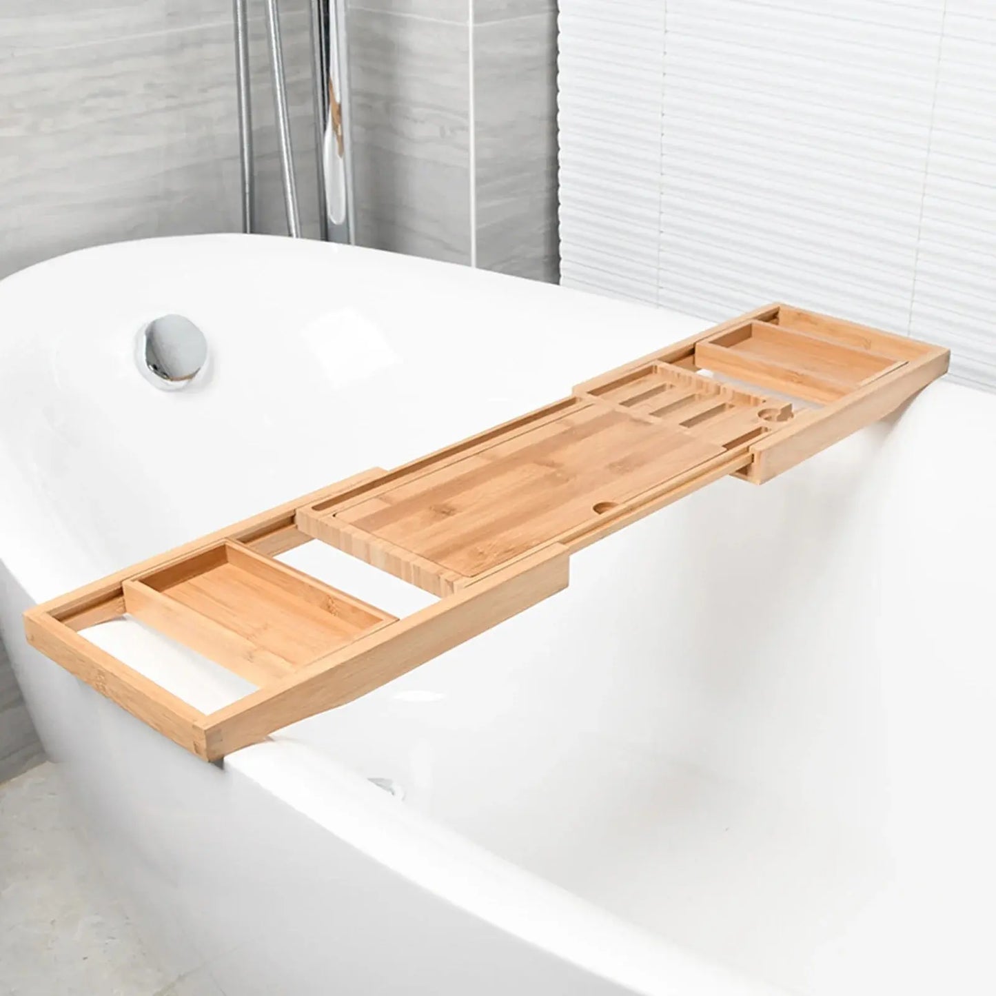 Expandable Luxury Wooden Bathtub Tray - Kitchen Outlet Store Home