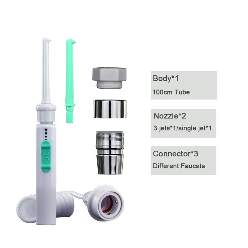 Dental Water Flosser Faucet Oral Irrigator Floss Dental