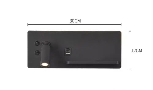 Bedroom Wall Lamp with USB Quick Charging 3W Rotatable Spotlight Reading Light Bedside for Home Decoration  Background Kitchen Outlet Store Home