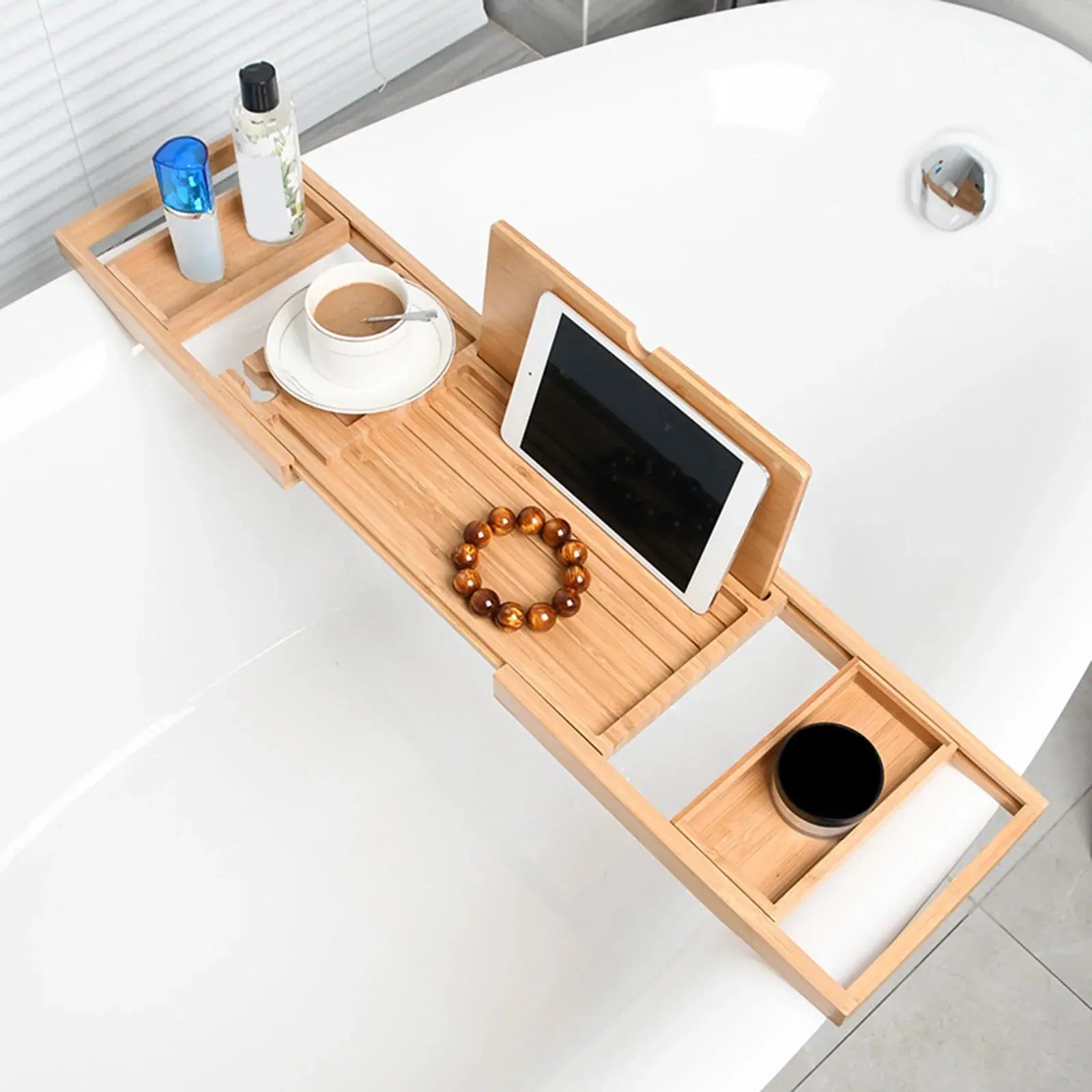Expandable Luxury Wooden Bathtub Tray - Kitchen Outlet Store Home
