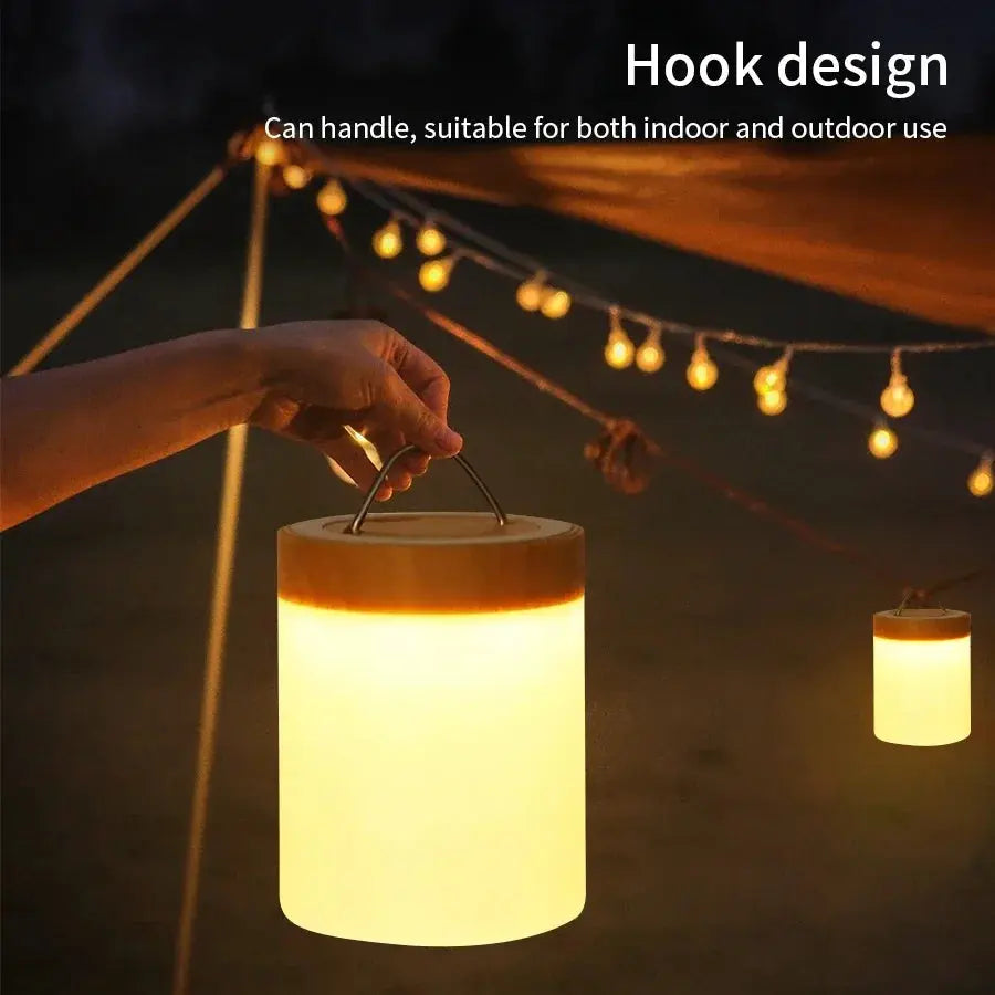 Portable Bedside Table Lamp Room Decoration USB Rechargeable Desk Lamp Desktop Night Light for Kids Gifts Bedroom Camping Light Kitchen Outlet Store Home