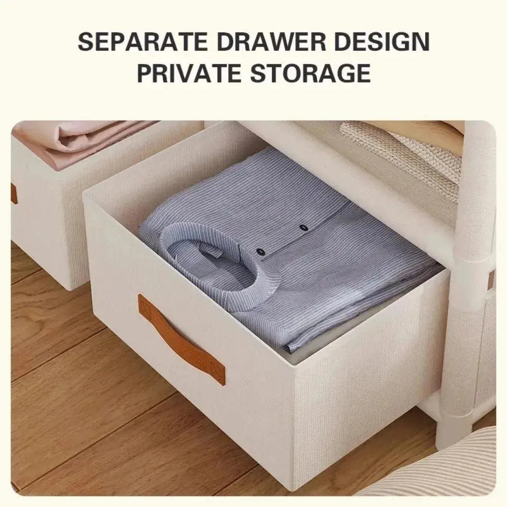 Floor-Standing Simple Wardrobes Home Large Capacity Durable Clothes Cabinet Dustproof And Economical Wardrobe Bedroom Furniture Kitchen Outlet Store Home