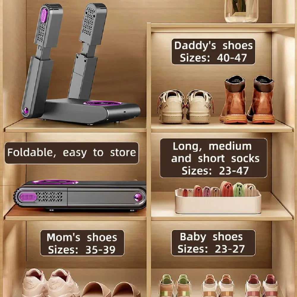 UV Shoe Dryer Portable Electric Shoe and Boot Dryer Sterilization - Kitchen Outlet Store Home