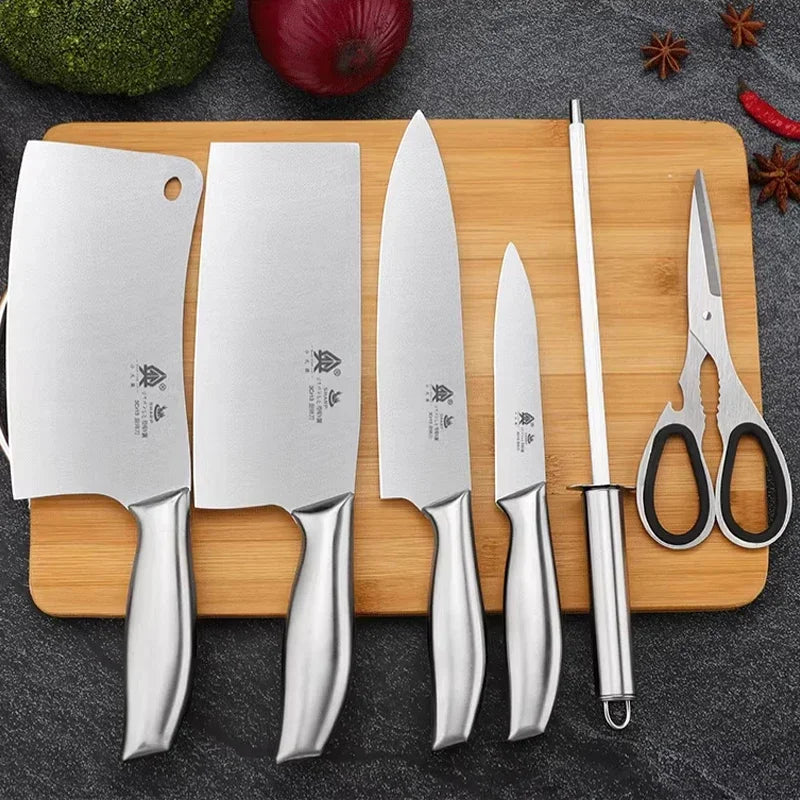 All steel knife set kitchen home High quality materials 304