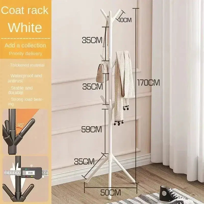 Clothes and Hats Rack Floor To Floor Bedroom Coat Hook Bedroom Vertical Tree Branch Shape Holder Hat Scarf Handbag Storage Hange Kitchen Outlet Store Home