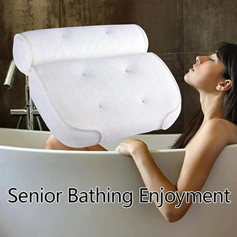 Bathtub Pillow with Suction Cups - Kitchen Outlet Store Home