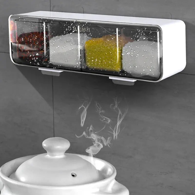 Wall-mounted Seasoning Box Rack - Kitchen Outlet Store Home
