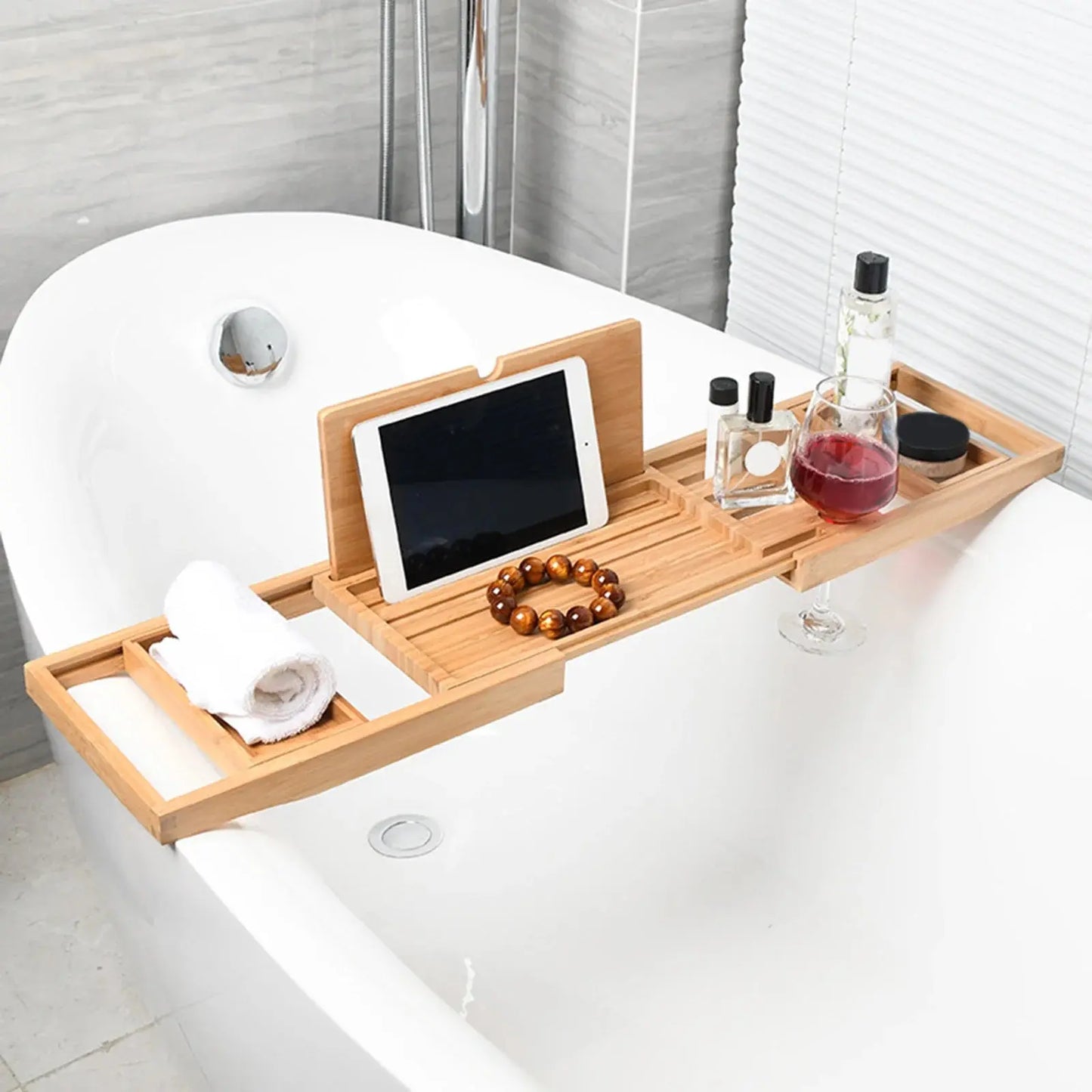 Expandable Luxury Wooden Bathtub Tray - Kitchen Outlet Store Home