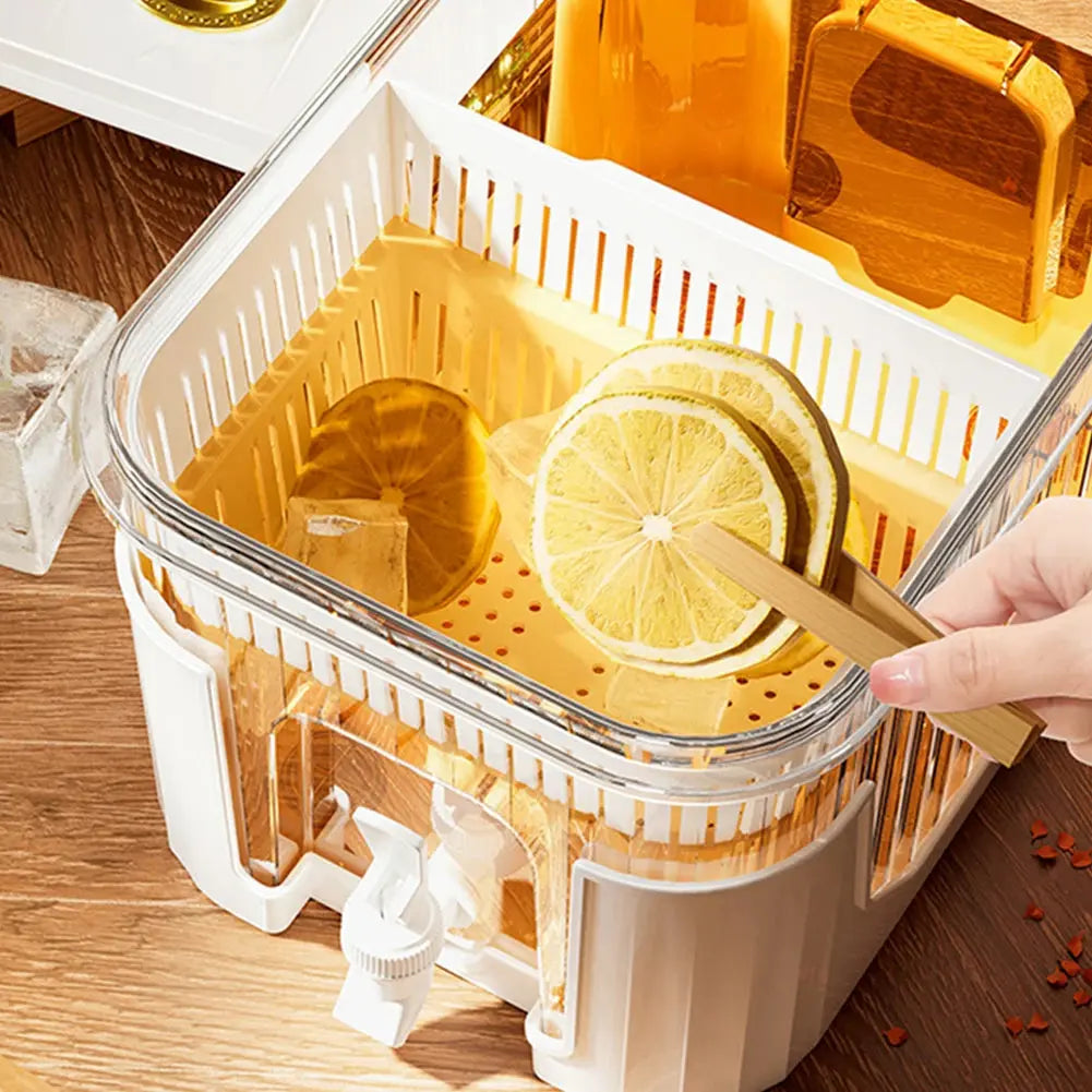 4.5L Juice Jug Beverage Gallon Cold Water Pitcher Large Cold Kettle - Kitchen Outlet Store Home