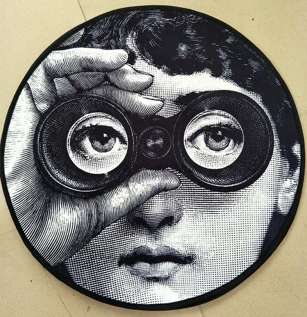 Carpet Circular Living Room Doormat Face Kitchenoutletstorehome