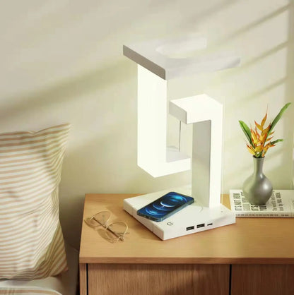 Creative Smartphone Wireless Charging Suspension Table Lamp Balance Lamp Floating For Home Bedroom Kitchen Outlet Store Home