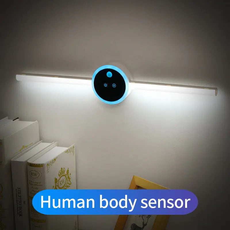 Smart Cabinet Light Clock Timing Sensor Light Removable LED Kitchen Outlet Store Home