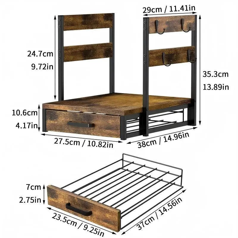 Coffee Maker Storage Rack Kitchenoutletstorehome
