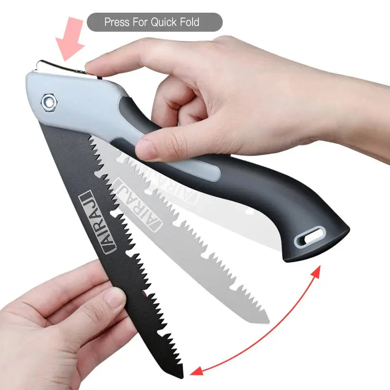 AIRAJ Folding Saw Woodworking Folding hacksaw Multifunction Cutting Wood Sharp Camping Garden Prunch Saw Tree Chopper Knife Hand - Kitchen Outlet Store Home