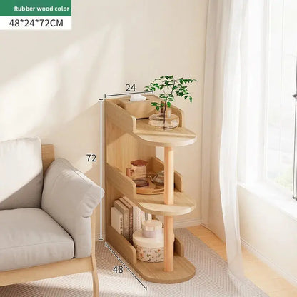 Bedroom bedside clip gap storage shelf storage cabinet small bookshelf floor rack Kitchen Outlet Store Home