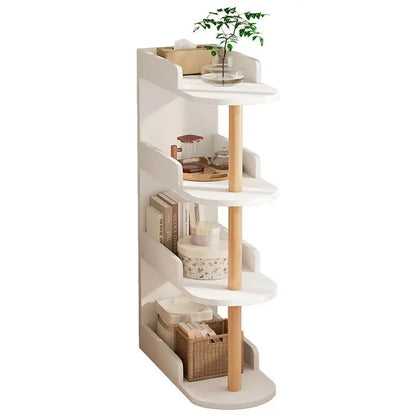 Bedroom bedside clip gap storage shelf storage cabinet small bookshelf floor rack Kitchen Outlet Store Home