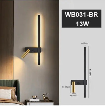 Bedroom Wall Lamp with USB Quick Charging 3W Rotatable Spotlight Reading Light Bedside for Home Decoration  Background Kitchen Outlet Store Home