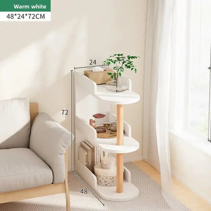 Bedroom bedside clip gap storage shelf storage cabinet small bookshelf floor rack Kitchen Outlet Store Home