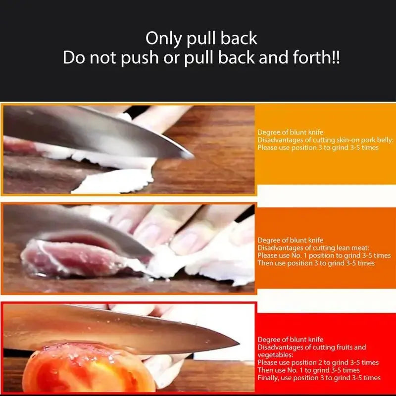 Kitchen 4 Segment Knife Sharpener Multifunctional Portable Non-slip Base Knife Sharpener Household Kitchen Gadgets Accessories Kitchen Outlet Store Home