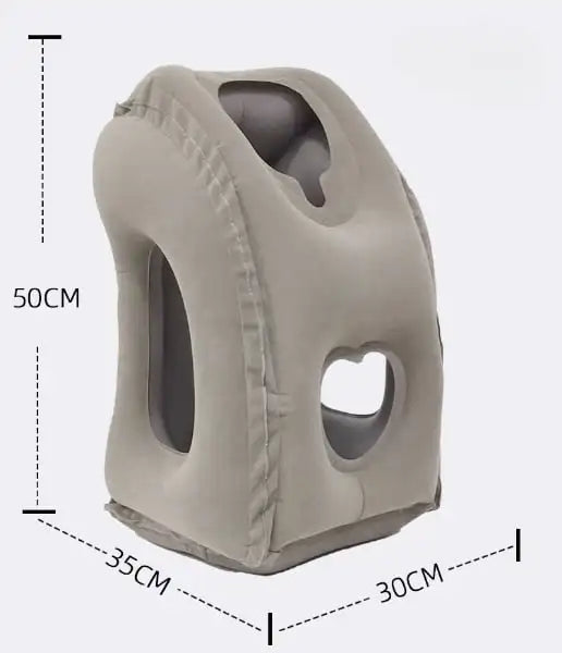 Upgraded Inflatable Air Cushion Travel Pillow Headrest