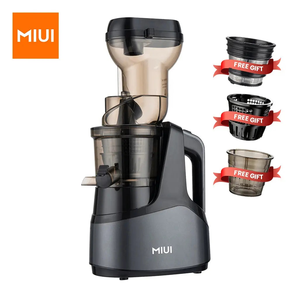 MIUI Original Juicer Commercial Juice Extractor Screw Cold Press Electric Slow Juicer Machine Flagship Easy-Clean Free 3 Filters Kitchen Outlet Store Home