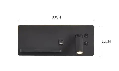 Bedroom Wall Lamp with USB Quick Charging 3W Rotatable Spotlight Reading Light Bedside for Home Decoration  Background Kitchen Outlet Store Home