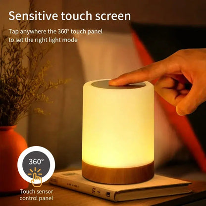 Portable Bedside Table Lamp Room Decoration USB Rechargeable Desk Lamp Desktop Night Light for Kids Gifts Bedroom Camping Light Kitchen Outlet Store Home