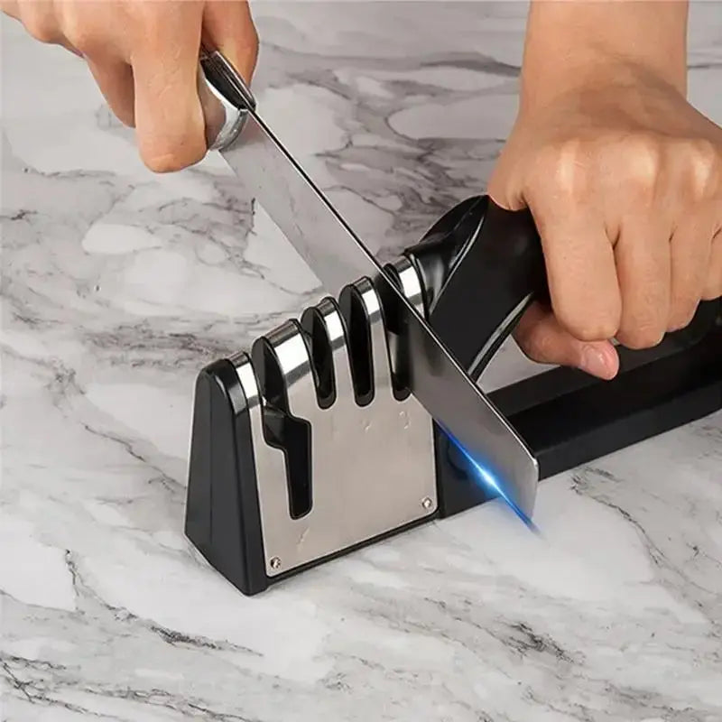 Kitchen 4 Segment Knife Sharpener Multifunctional Portable Non-slip Base Knife Sharpener Household Kitchen Gadgets Accessories Kitchen Outlet Store Home