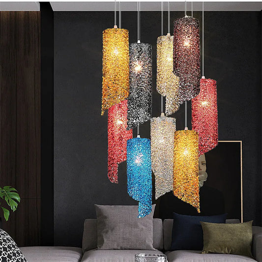 Scandinavian colorful  lighting iron LED