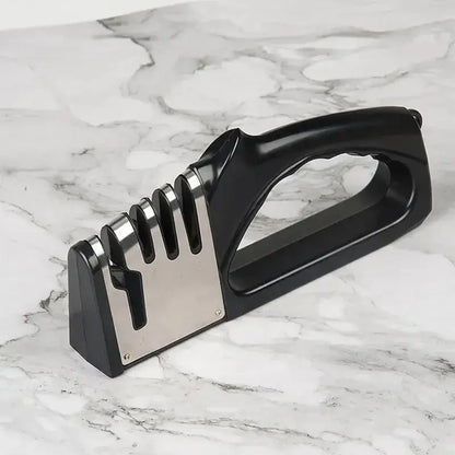 Kitchen 4 Segment Knife Sharpener Multifunctional Portable Non-slip Base Knife Sharpener Household Kitchen Gadgets Accessories Kitchen Outlet Store Home