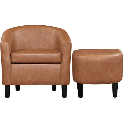 Accent Chair with Ottoman